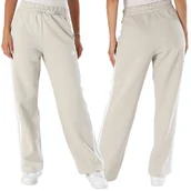 Spodnie damskie - Adidas Essentials 3-Stripes spodnie damskie ocieplane jasny beż JW9215 XS - miniaturka - grafika 1