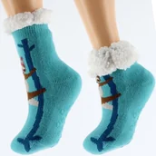 Skarpetki dla dzieci - Skarpetki zimowe dla dzieci antypoślizgowe 32-35 - miniaturka - grafika 1