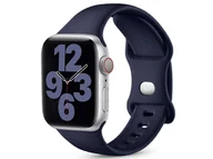 Akcesoria do smartwatchy - Sportowy pasek Alogy silikonowy do Apple Watch 38/40/41mm Granatowy - miniaturka - grafika 1