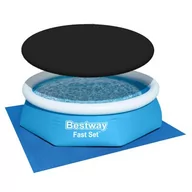 Baseny ogrodowe - Basen rozporowy 244 x 61 cm z pokrywą i matą pod basen Bestway - miniaturka - grafika 1