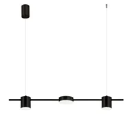 Lampy sufitowe - LED Żyrandol na lince LED/24W/230V 3000K czarny - miniaturka - grafika 1