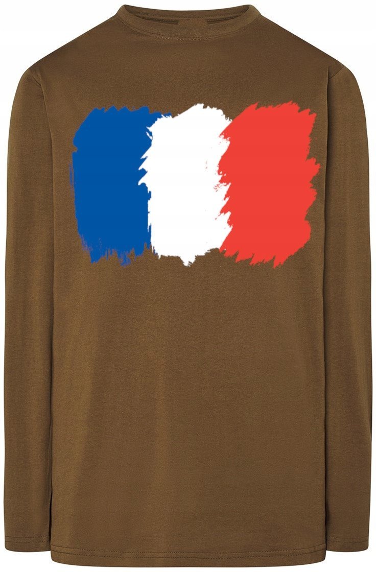 Francja Flaga Męska Bluza Longsleeve Rozm.3XL
