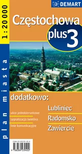 Demart Częstochowa - plan miasta (skala 1:20 000) - Demart - Przewodniki - miniaturka - grafika 1