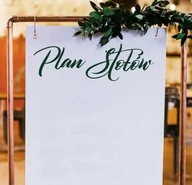 Wesele i ślub - Napis Plan Stołów - różne czcionki - miniaturka - grafika 1