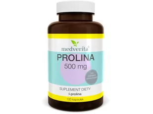 Medverita Medverita, Prolina, 500 mg, 50 kapsułek - Aminokwasy - miniaturka - grafika 1