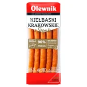 Kiełbasa i wędliny - Olewnik Kiełbaski krakowskie z szynki 200 g - miniaturka - grafika 1