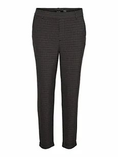 Vero Moda Damskie spodnie VMMAYA MR Loose THEA Check Pant NOOS spodnie, Black/Checks:Port Royale/Grey/Brown, XS/30 - Spodnie damskie - miniaturka - grafika 1