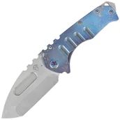 Noże - Nóż składany Medford Praetorian T Tanto, Faced/Flm "Galaxy" Handle, Bronze HW, Brsh/"Galaxy" Clip, NP3 Breaker, Satin S45VN by Greg Medford (MK0124STT-03A2-T1CF-BN) - miniaturka - grafika 1