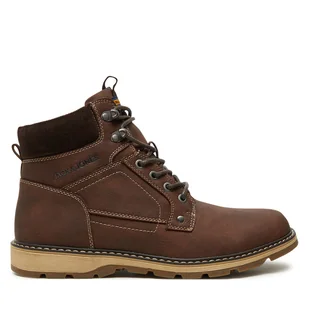 Trzewiki Jack&Jones Stratford 12257762 Brązowy - Botki męskie - miniaturka - grafika 1