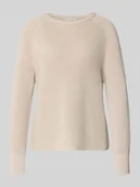 Swetry damskie - Sweter z dzianiny o kroju regular fit z czystej bawełny - miniaturka - grafika 1