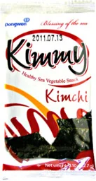 Snacki z alg morskich Kimmy Kimchi 2,7g - Dongwon Yangban - Kuchnie świata - miniaturka - grafika 1