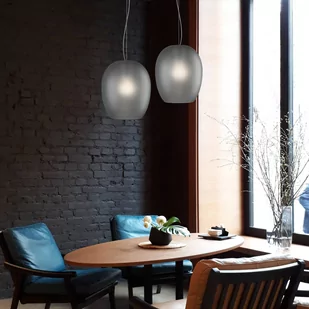 Casablanca Anua lampa wisząca 2-pkt. szara matowa - Lampy sufitowe - miniaturka - grafika 2