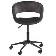 Fotele i krzesła biurowe - Krzesło Biurowe Obrotowe Nina Darkgrey+Black De - miniaturka - grafika 1
