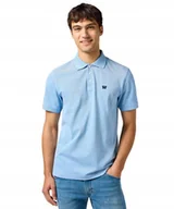 Koszulki męskie - Koszulka Wrangler REFINED POLO 112362833 Blue L - miniaturka - grafika 1
