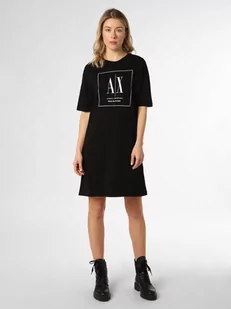 Armani Exchange - Sukienka damska, czarny - Sukienki - miniaturka - grafika 1