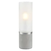 Lampy stojące - Biurkowa lampka Molo 108594 Markslojd tuba szklana betonowa biała - miniaturka - grafika 1