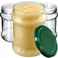 Pojemniki kuchenne - Słoiki Kisko 500ml 24 szt. 82mm + wieczka zielone - miniaturka - grafika 1