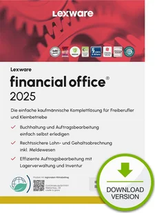 Program Lexware Lexware Financial Office 2025 - 1 Device, ABO - ESD-DownloadESD - Programy finansowe i kadrowe - miniaturka - grafika 1