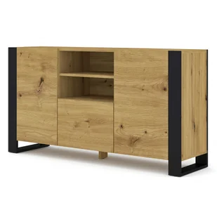 Duża Komoda Do Salonu Dąb Artisan L7-K02 - Komody - miniaturka - grafika 1