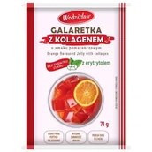 Galaretki - Galaretka o Smaku Pomarańczowym z Dodatkiem Hydrolizowanego Kolagenu Wodzisław, 71g - miniaturka - grafika 1