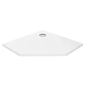 Brodziki prysznicowe - Brodzik pięciokątny New Trendy Nex 80x80 cm konglomerat biały B-0513 - miniaturka - grafika 1