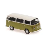 Samochody i pojazdy dla dzieci - Volkswagen T2 Bus 1972 White/Green 1:43 Minichamps 940053000 - miniaturka - grafika 1