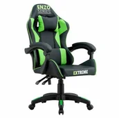 Fotele gamingowe - Fotel Gamingowy dla Gracza Extreme ENZO Green - miniaturka - grafika 1