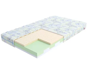 Materac piankowy SMILE pianka, lateks - 60 x 120 - H2 średnio miękki / H3 średnio twardy - 10 cm - Materace - miniaturka - grafika 1