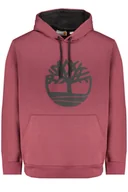 Bluzy męskie - CZERWONA BLUZA MĘSKA Z ZAMKIEM TIMBERLAND - miniaturka - grafika 1