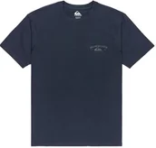 Koszulki męskie - t-shirt QUIKSILVER ANCHOR LOCKUP DARK NAVY - miniaturka - grafika 1