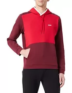 Bluzy męskie - BOSS Męska bluza z kapturem, 1 dżersej, ciemny róż, XXL (DE) - miniaturka - grafika 1