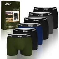 Majtki męskie - JEEP Zestaw Klasycznych Bokserek Męskich Ciemne Kolory Bawełna 6pak R. XL - miniaturka - grafika 1