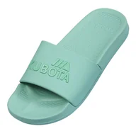 Moda i Uroda OUTLET - Klapki Damskie Kubota Basenowe Basic Plain Szałwiowe 39 - miniaturka - grafika 1