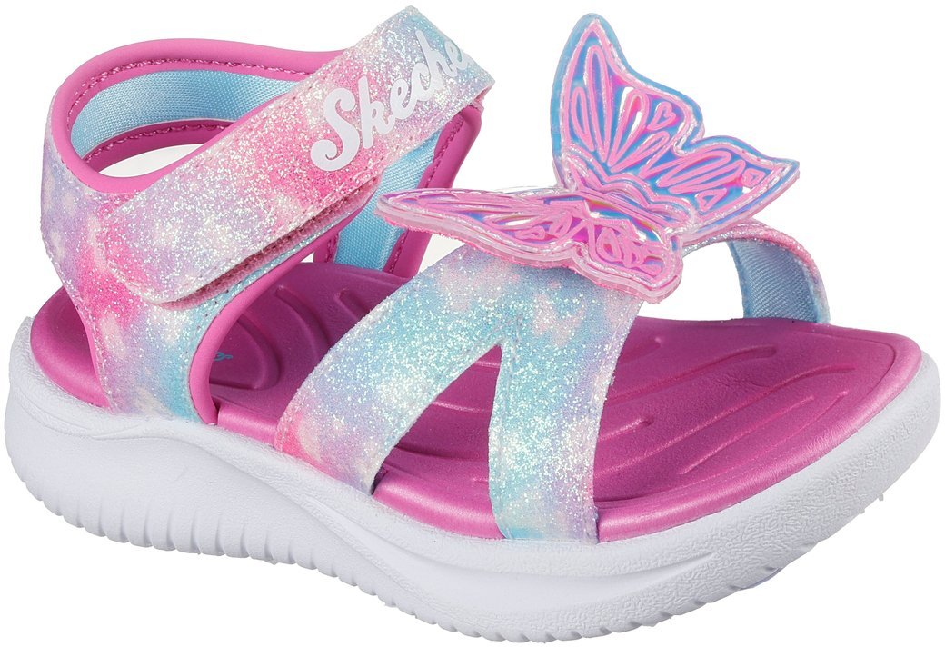 Skechers Skechers dziecięce sandały JUMPSTERS SANDAL BUTTERFLY BRITES 303109N PKMT 22