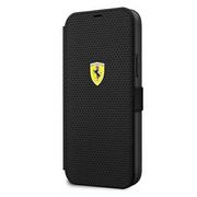 Etui i futerały do telefonów - Ferrari FESPEFLBKP12LBK iPhone 12 Pro Max 6,7" czarny/black book On Track Perforated - miniaturka - grafika 1
