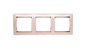 Klawisze i ramki - Legrand Valena - Ramka 3-krotna pozioma krem/złoto 774153 - miniaturka - grafika 1