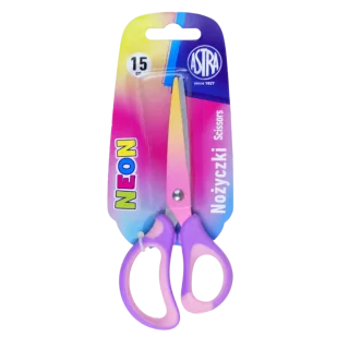 Nożyczki szkolne ergonomiczne Astrakids Neon 15 cm. - ASTRA art-pap - Nożyczki dla dzieci - miniaturka - grafika 1
