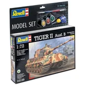 Modele do sklejania - Czołg REVELL Model Set 1 Tiger II Ausf. B 63129 - miniaturka - grafika 1