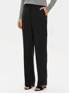 Spodnie damskie - Tommy Hilfiger Spodnie materiałowe WW0WW45445 Czarny Regular Fit - miniaturka - grafika 1