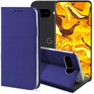 Etui i futerały do telefonów - ETUI Z KLAPKĄ DO GOOGLE PIXEL 9A GRANATOWE ZAMYKANE MAGNETYCZNE KABURA CASE - miniaturka - grafika 1