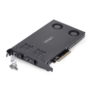 Akcesoria do komputerów stacjonarnych - StarTech 2M2-REMOVABLE-PCIE panel drive bay Płyta tylna Czarny - miniaturka - grafika 1
