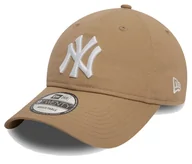Czapki damskie - Czapka z daszkiem NEW ERA NYY League Essential 9TWENTY beżowa - miniaturka - grafika 1