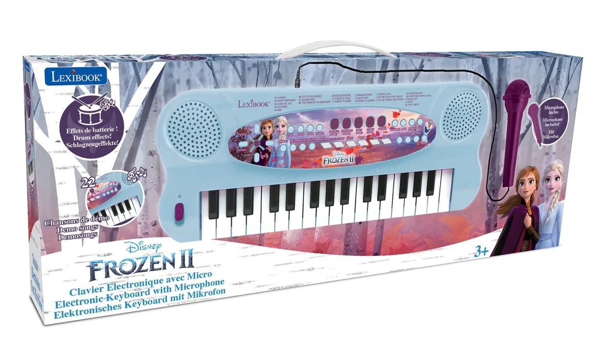 Lexibook, Klawiatura Elektryczna Disney Frozen Z Mikrofonem 32 Klawisze K703Fz