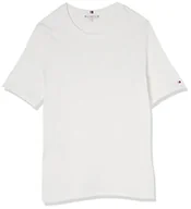 Koszulki i topy damskie - Tommy Hilfiger Damskie reg High Shine Emb C-Nk Ss S/S dzianinowe topy, ecru, 3XL, Ecru, 3XL - miniaturka - grafika 1