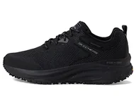 Trampki męskie - Skechers Męskie trampki BBK 237336, Czarna siatka syntetyczna czarna wykończenie, 42 EU - miniaturka - grafika 1