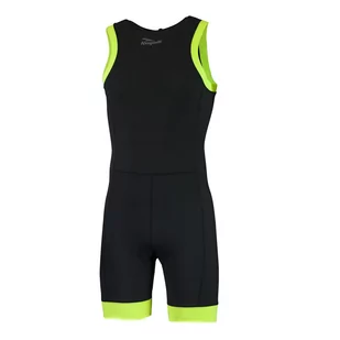 Rogelli TAUPO 030.006 męski strój triathlonowy czarno-fluorowy - Pozostała odzież dla rowerzystów - miniaturka - grafika 2