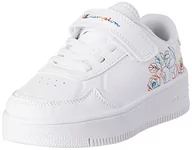 Buty dla dziewczynek - Champion Dziewczęce Rebound Platform Flower G Ps sneakersy, Biały Ww001, 29.5 EU - miniaturka - grafika 1