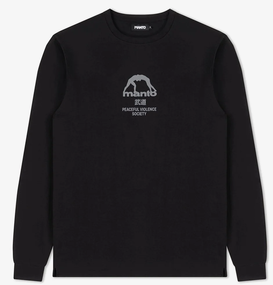 MANTO Longsleeve SOCIETY 26 czarny rozmiar XL