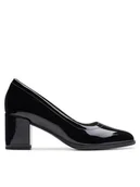 Czółenka - Clarks Czółenka Freva 55 Court 26174873 Czarny - miniaturka - grafika 1