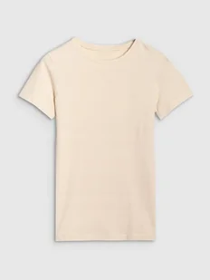 Koszulka Damska 4F T-shirt Bluzka Bawełniana Okrągły Dekolt F2351-083S-L - Bluzki damskie - miniaturka - grafika 1